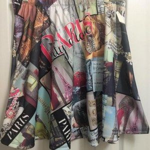 Paris City of Love Mini Skirt